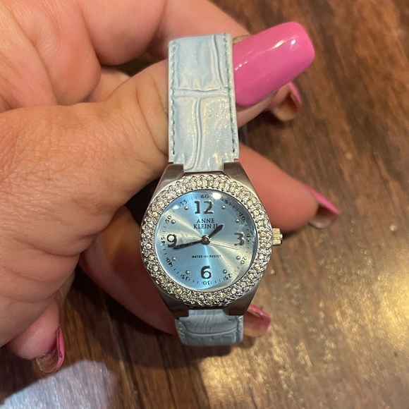 Anne Klein II Stainless Steel Quartz Blue Watch - Picture 5 of 7